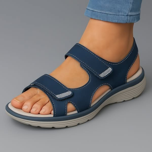 Women's Orthopaedic Dual Hook-and-Loop Strap Platform Sandals