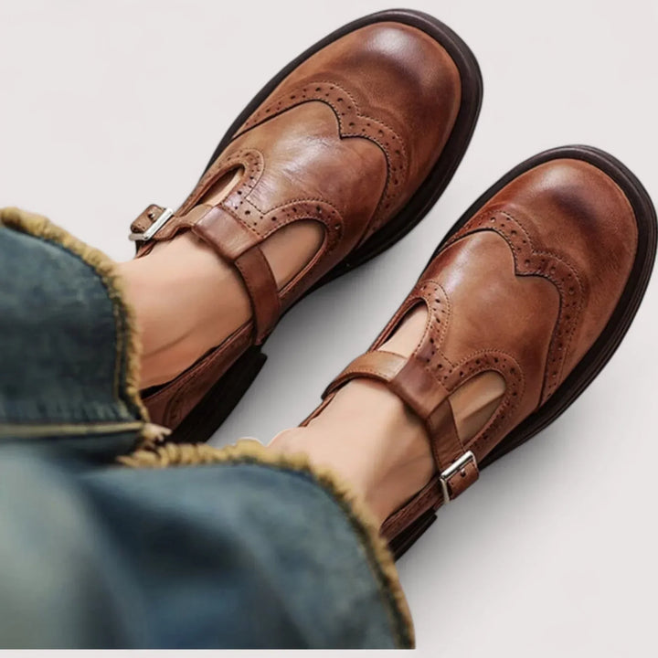 Women's Orthopaedic Mary Jane Shoes Buckle Strap
