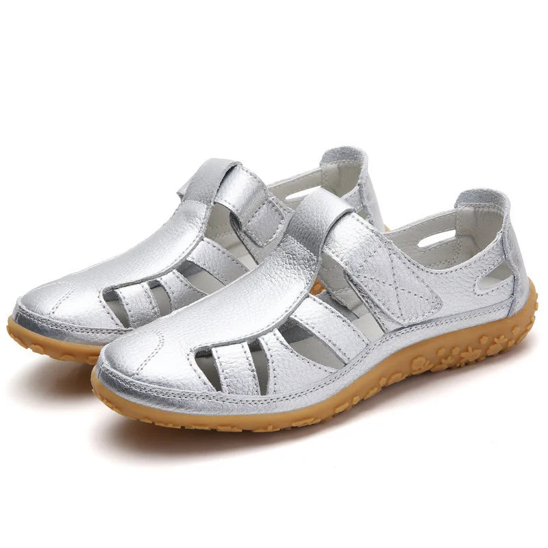 Women's Orthopaedic Retro Cutout Sandals Non-Slip Hook Loop