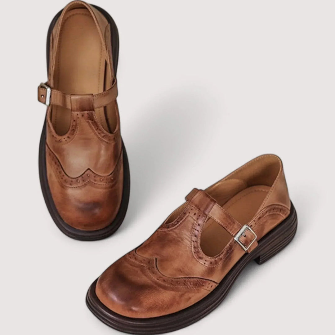 Women's Orthopaedic Mary Jane Shoes Buckle Strap