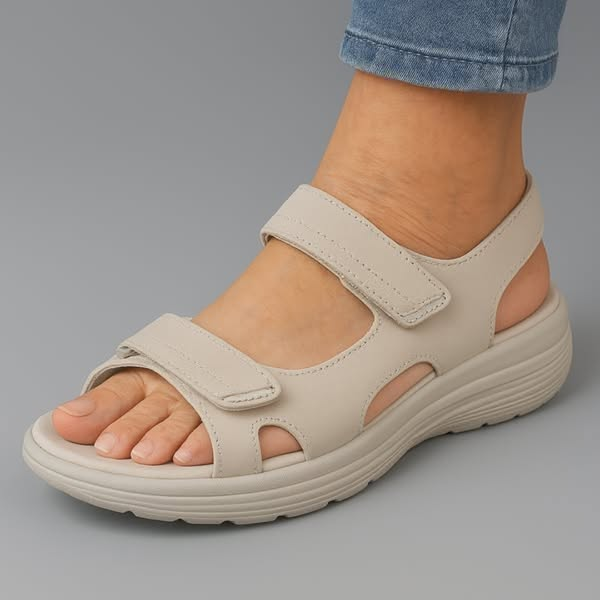 Women's Orthopaedic Dual Hook-and-Loop Strap Platform Sandals