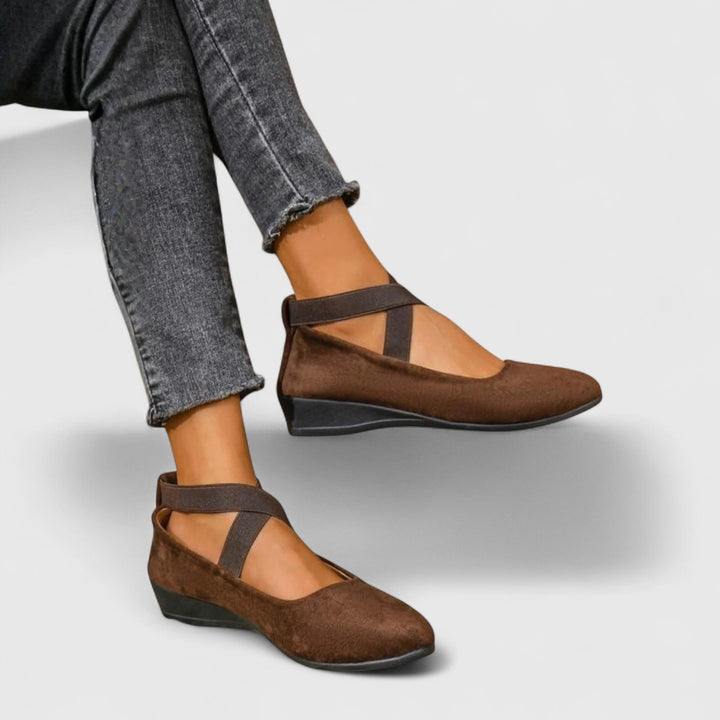 Women's Orthopaedic Mary Jane Shoes Cross Elastic Strap
