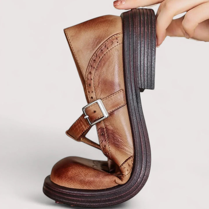Women's Orthopaedic Mary Jane Shoes Buckle Strap