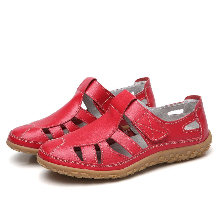 Women's Orthopaedic Retro Cutout Sandals Non-Slip Hook Loop