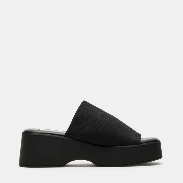 Women's Leather Platform Slide Sandals