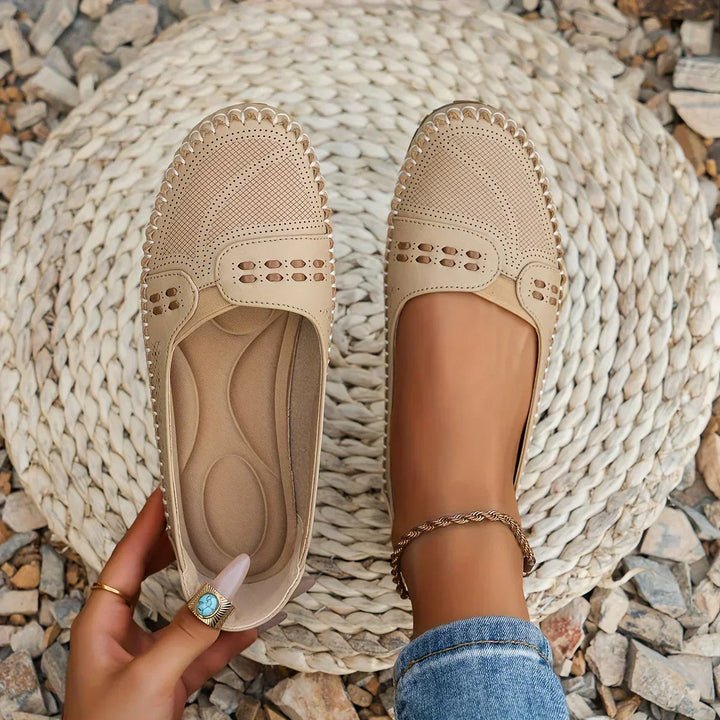Women's Orthopedic Cutout Loafers Cushioned Insole Slip On