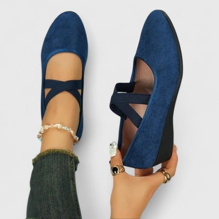 Women's Orthopaedic Mary Jane Shoes Cross Elastic Strap