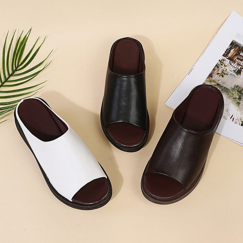 Women's Orthopaedic Platform Wedge Mule Sandals Slip-On
