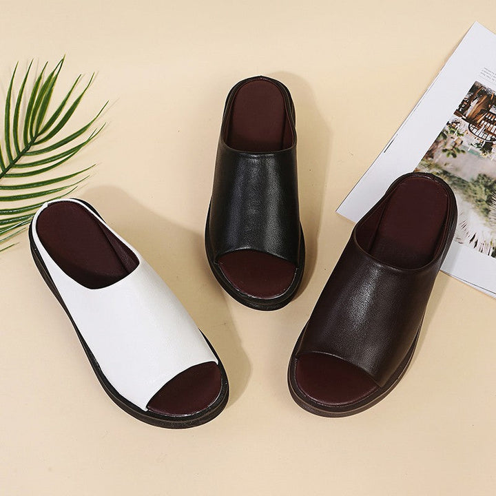 Women's Orthopaedic Platform Wedge Mule Sandals Slip-On