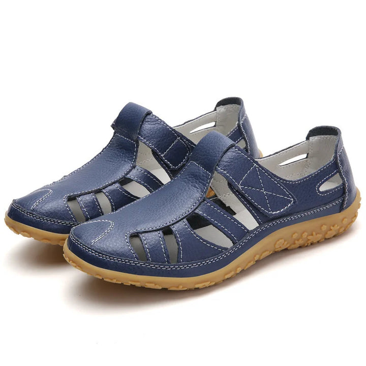 Women's Orthopaedic Retro Cutout Sandals Non-Slip Hook Loop