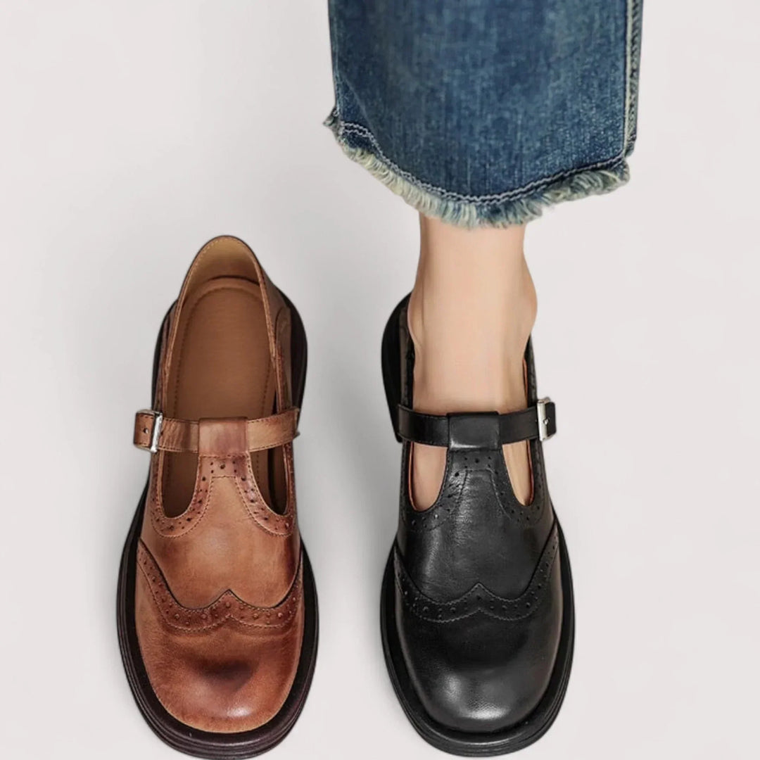 Women's Orthopaedic Mary Jane Shoes Buckle Strap