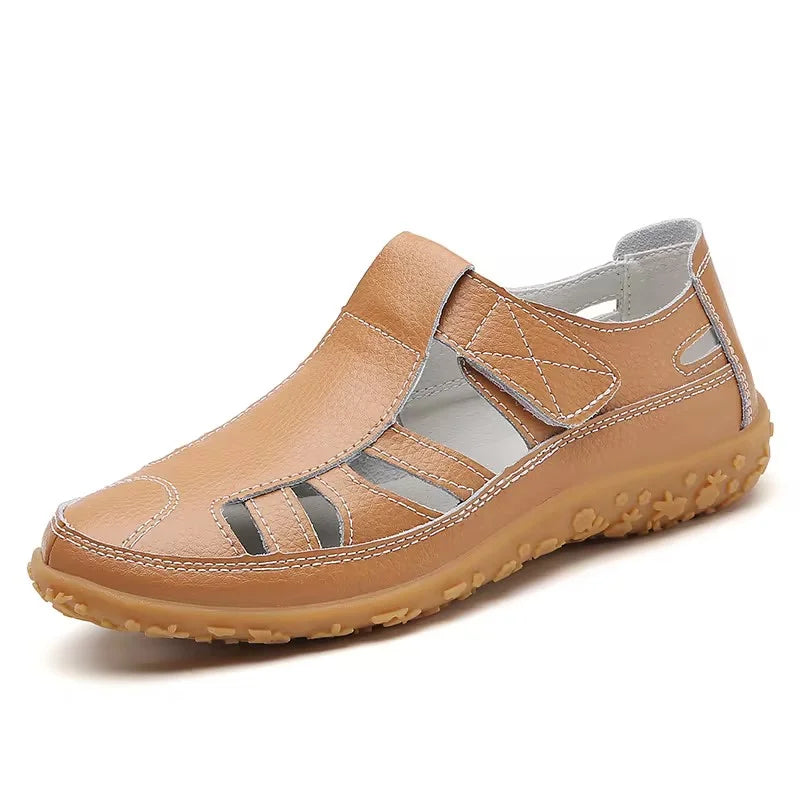 Women's Orthopaedic Retro Cutout Sandals Non-Slip Hook Loop