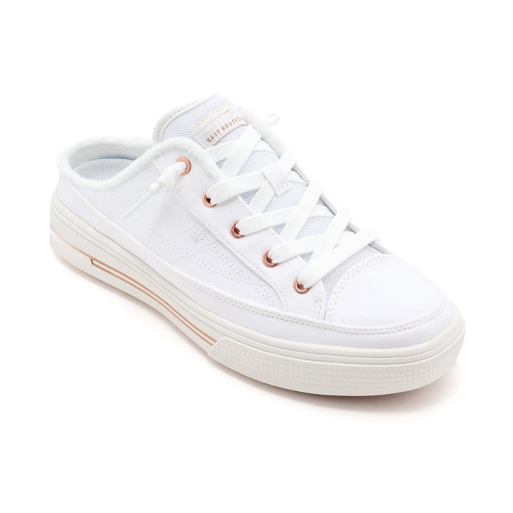 Women's Orthopaedic Canvas Slip-On Mule Shoes