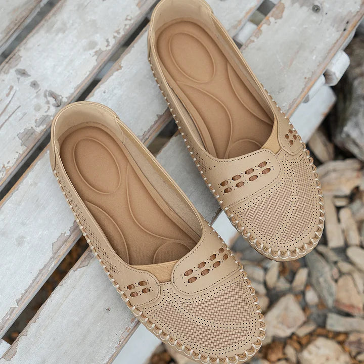 Women's Orthopedic Cutout Loafers Cushioned Insole Slip On