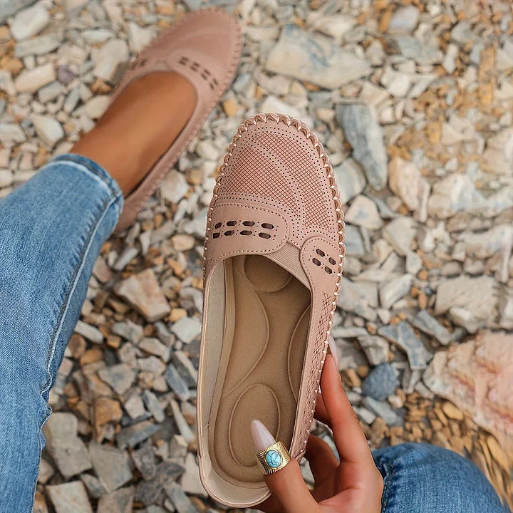 Women's Orthopedic Cutout Loafers Cushioned Insole Slip On