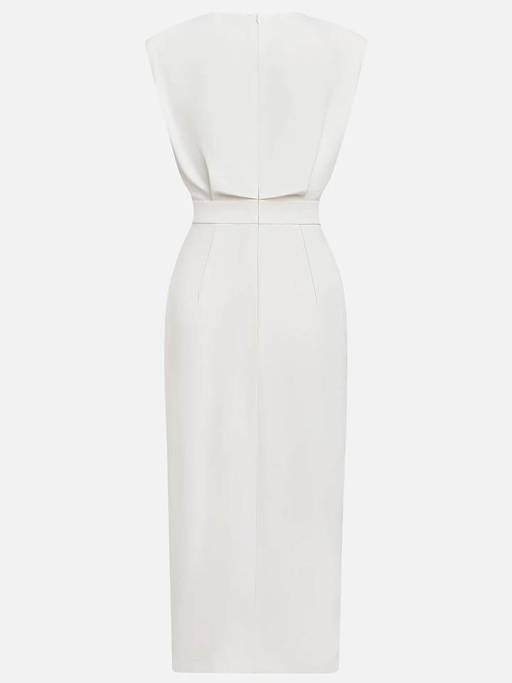 Women's Midi Dress with Relaxed Fit and Versatile Style