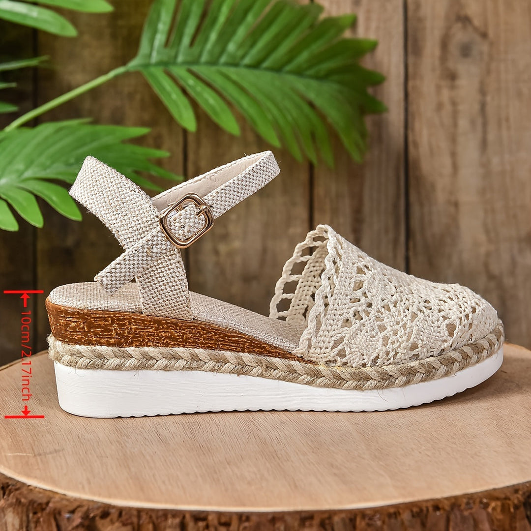 Women's Orthopaedic Crochet Espadrille Sandals Adjustable