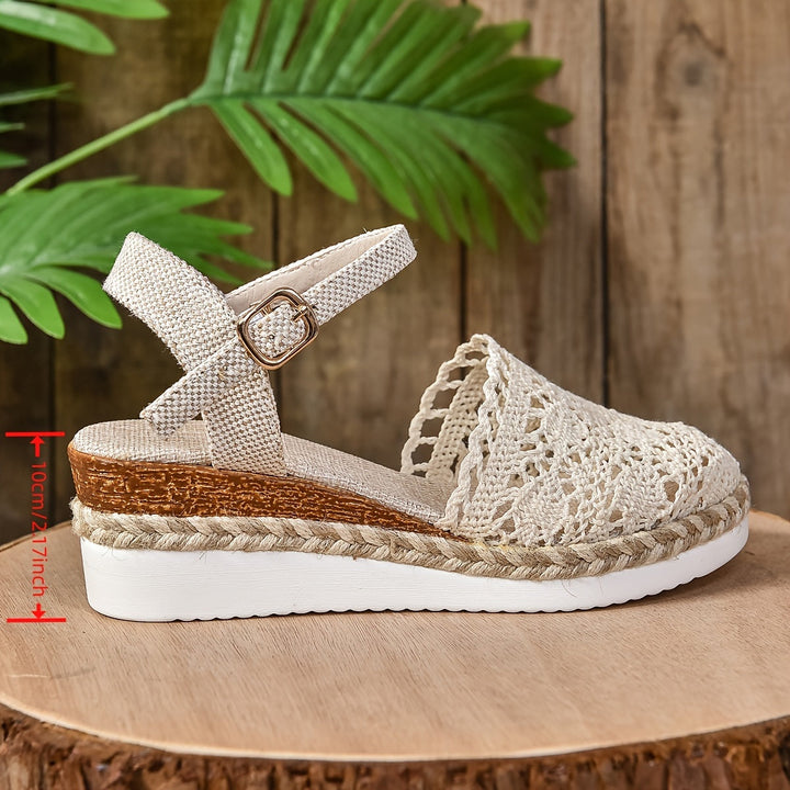 Women's Orthopaedic Crochet Espadrille Sandals Adjustable