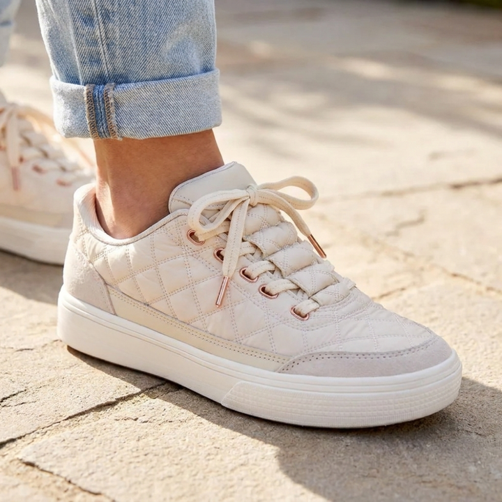 Women's Quilted Orthopaedic Lace-Up Platform Shoes