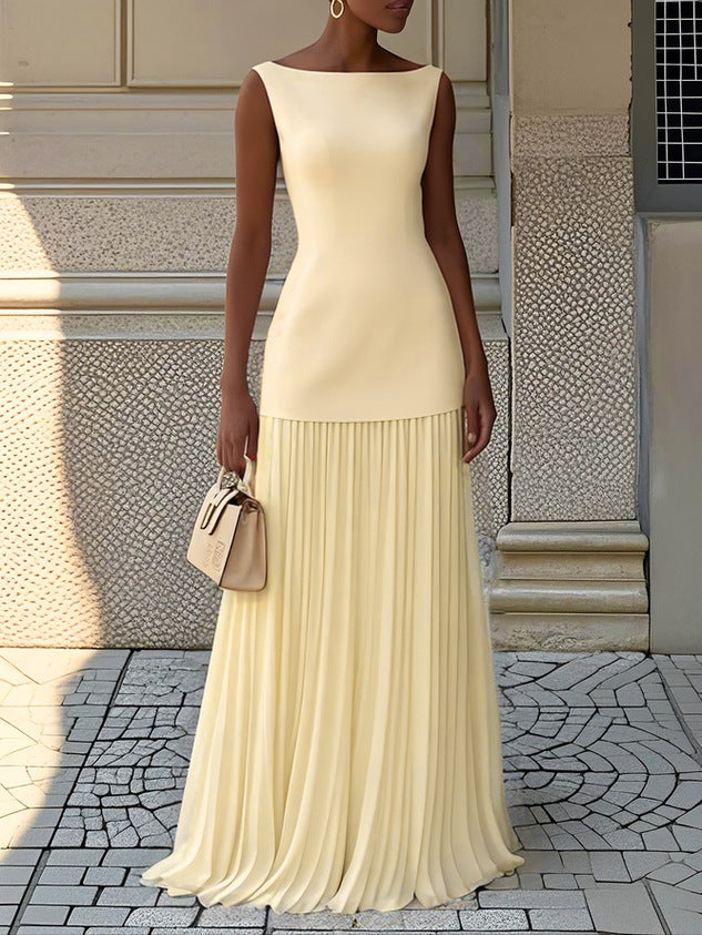 Elegant Two-Piece Set with Flowing Skirt