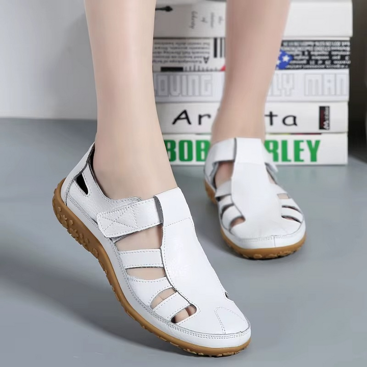 Women's Orthopaedic Retro Cutout Sandals Non-Slip Hook Loop