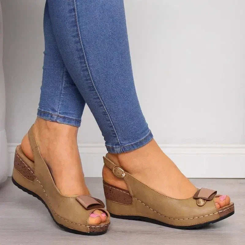 Women's Orthopaedic Wedge Slingback Sandals Open Toe