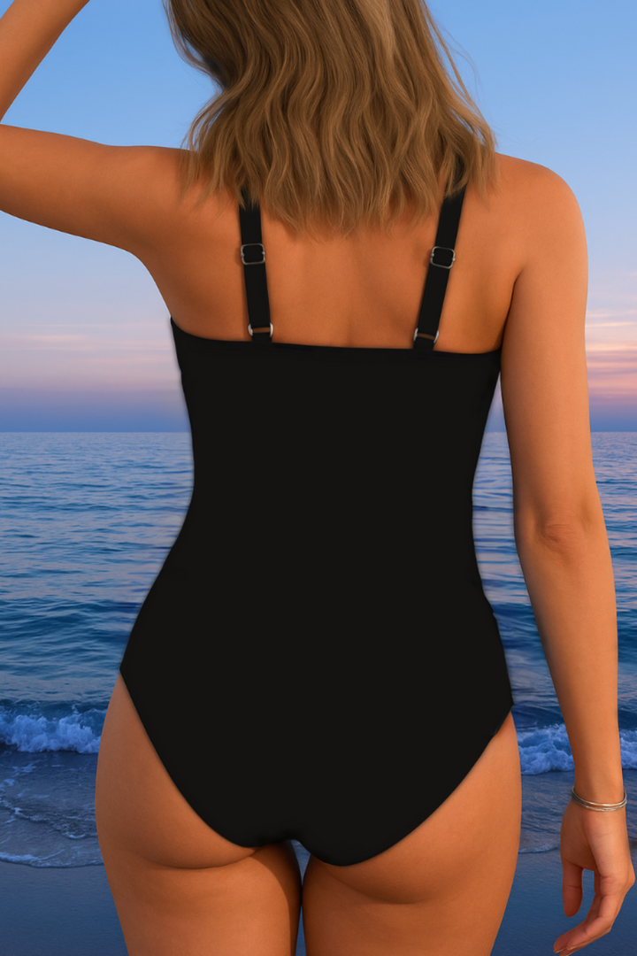 Women's Printed Swimsuit with Tummy Control and Adjustable Straps