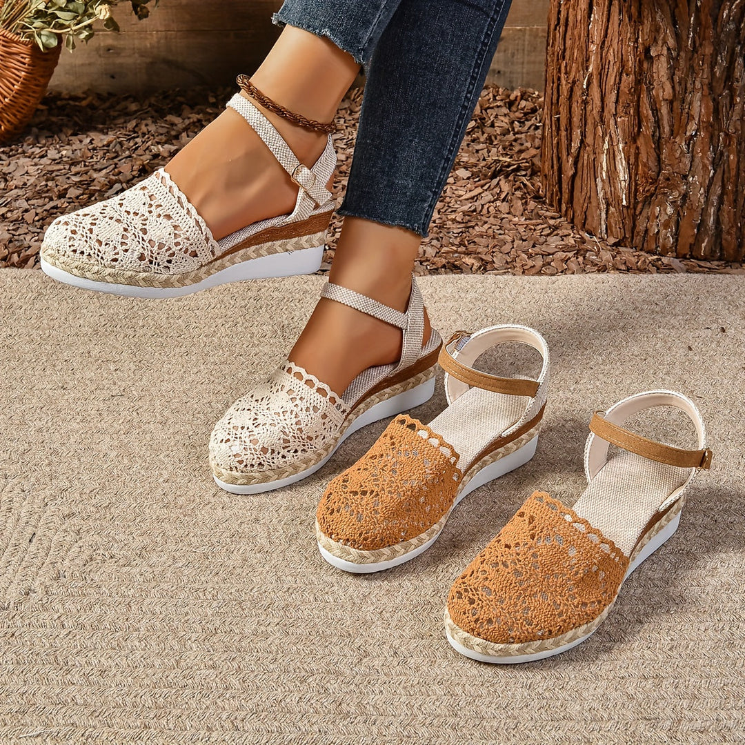 Women's Orthopaedic Crochet Espadrille Sandals Adjustable