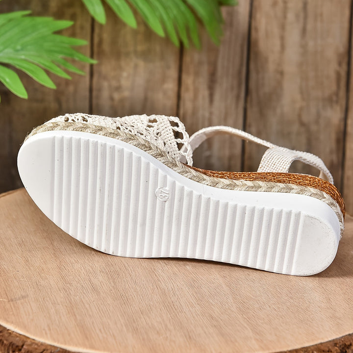 Women's Orthopaedic Crochet Espadrille Sandals Adjustable