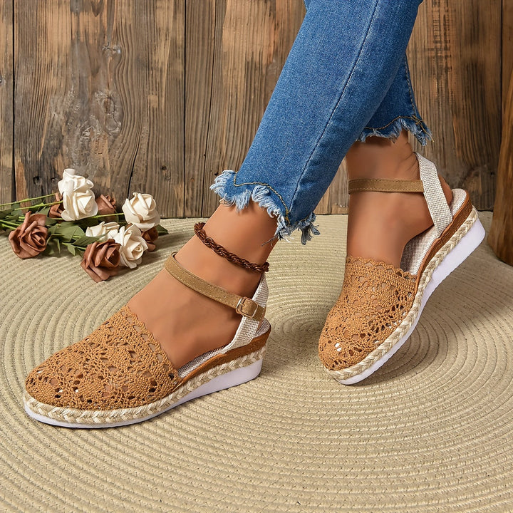 Women's Orthopaedic Crochet Espadrille Sandals Adjustable