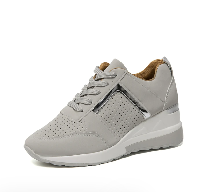 Women's Orthopaedic Wedge Trainer Shoes Lace-Up