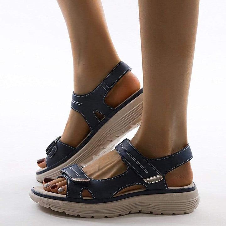 Women's Orthopaedic Hook-and-Loop Strap Platform Walking Sandals
