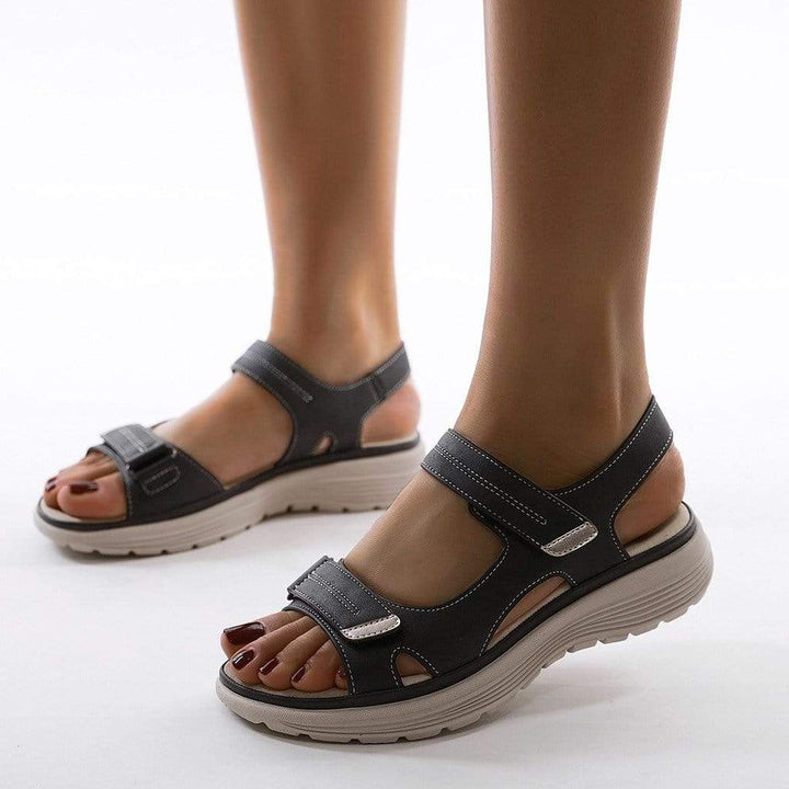 Women's Orthopaedic Hook-and-Loop Strap Platform Walking Sandals